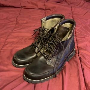 Timberland brown Leather Boots size 14
